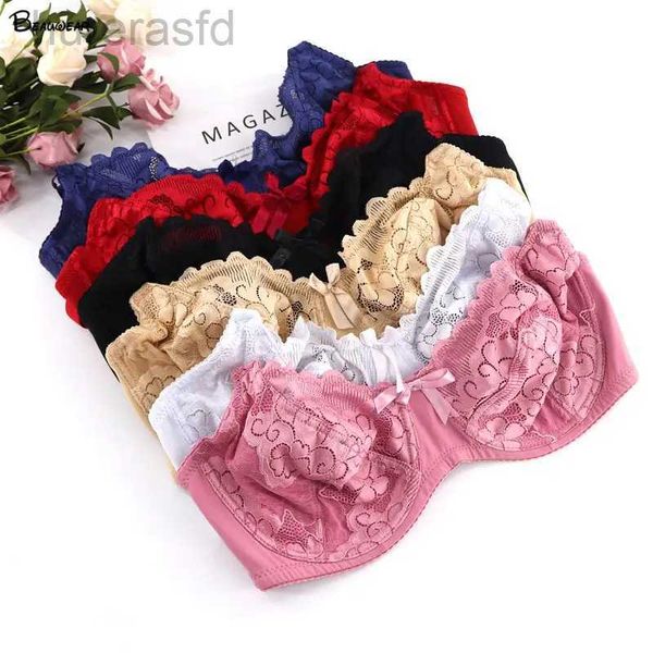 BRAS BEAUUWEAR SEXY NEDEN BRAS Kadınlar için İnce Dantel iç çamaşırı yumuşak bh büyük fincan artı beden beden sütyen tam fincan kadın brassiere kız üst 240410