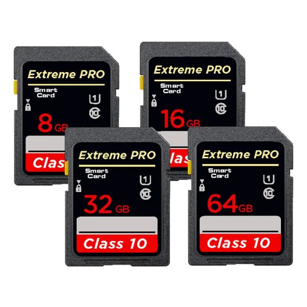 Карты Extreme Pro 64GB Tarjeta SD UHSI 32GB SD Card 128GB Карта памяти 256 ГБ 1T CARTE SD Class10 MAX U1 V10 4K для камеры