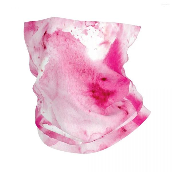 Sciarpe acquerello colorato per bandana rosa copertura da collo stampato maschera per viso balaclavas sciarpa per copricapo multifunzionale escursionismo per adulti lavabili