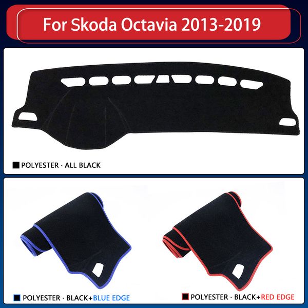 Обложка панели панели ковра для ковры для Skoda Octavia Mk3 5e 2013 2014 2015 2016 2017 2018 2019 Dash Board Protect Sunshield аксессуары