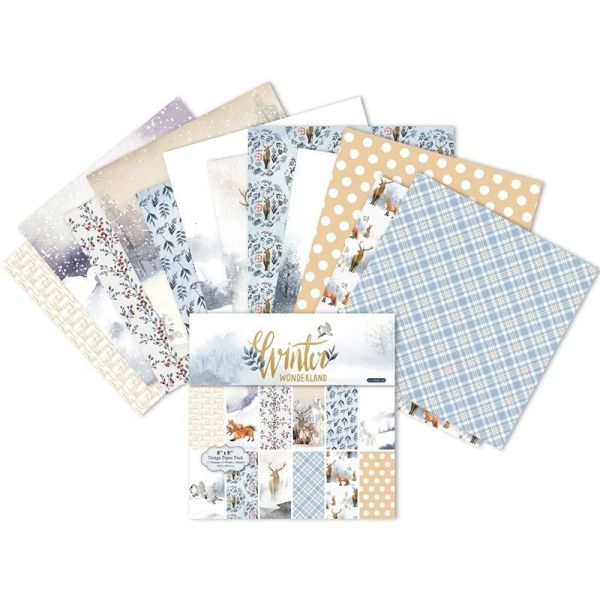 24 fogli di carta artigianale per artigianato che taglia il background artistico SCHEDA Origami Scrapbooking Creazione