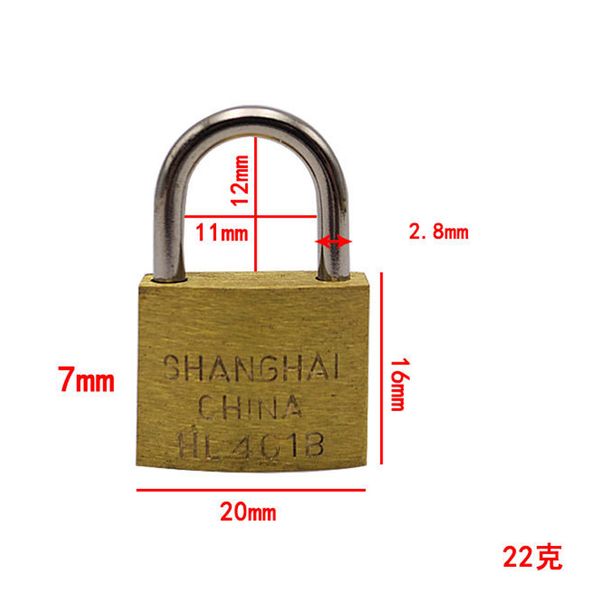 5 PC 20 mm Luggi Apri per stesse tasti Lock Locks di rame per il cassetto Hardware della scatola del bagagliaio