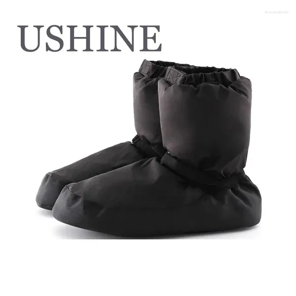 Scarpe da ballo Ushine Women Ballet Warm Up Booties National Dancing Winter Stivali Antiskid Ballerina Training