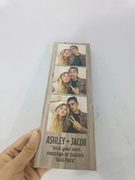 Foto personalizada de madeira imprimida decoração de madeira foto decoração de parede de parede presente ideal para casais Famílias amigos aniversário de casamento