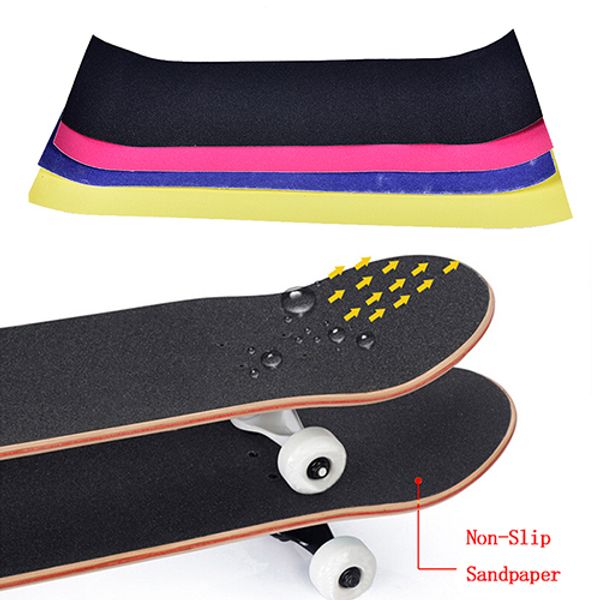 Skateboard-Schleifpapier-Skate-Griff Longboard-Klebeband nicht rutschfeiner Anti-Tear-Paster für Board Cruiser Long Board 23*84 cm Marbit