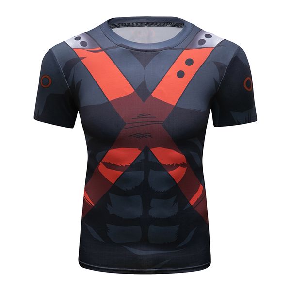 Rashguard für Männer MMA Jiu Jitsu T-Shirts Bjj Gi Kickboxing Muay Thai T-Shirt Strumpfhose Hautausschlagsschutz T-Shirt Tee Boxing Trikots MMA Kleidung