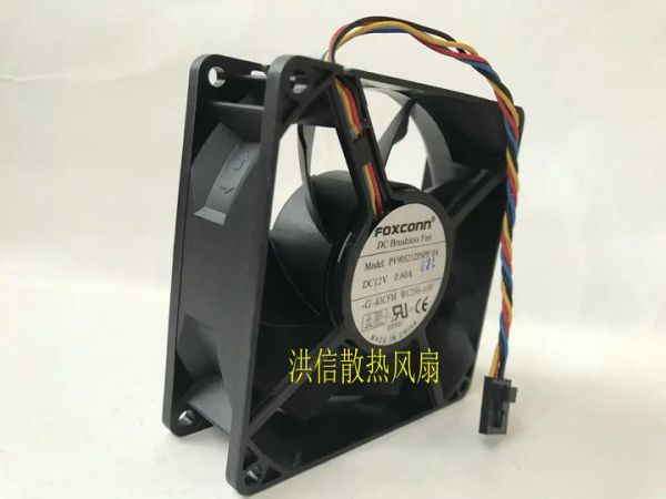 PADS NOVO FAN FONCENER FOXCONN PV903212PSPF 0A 12V0.60A 4WIRE PWM CONTROLE TEMPERATE Chassis Film de resfriamento 90x90x32mm