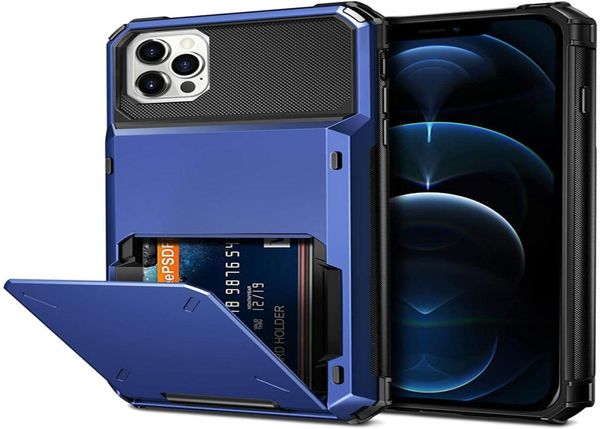 Mobiltelefonhüllen für iPhone 13 Pro 11 12 Max XR X X XS 7 8 Plus Wallet 4 Card Slot Kreditkartenhalter Cover Coque Funda Stoßstange 5829635