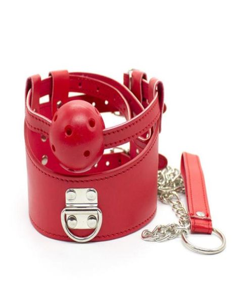 BDDSM BOUB BIT BALL BARGAGGIO COLLAR con guinzaglio per giocattoli per sesso per adulti per adulti rosa rosso nero traspirato per donne GN2632020096019823