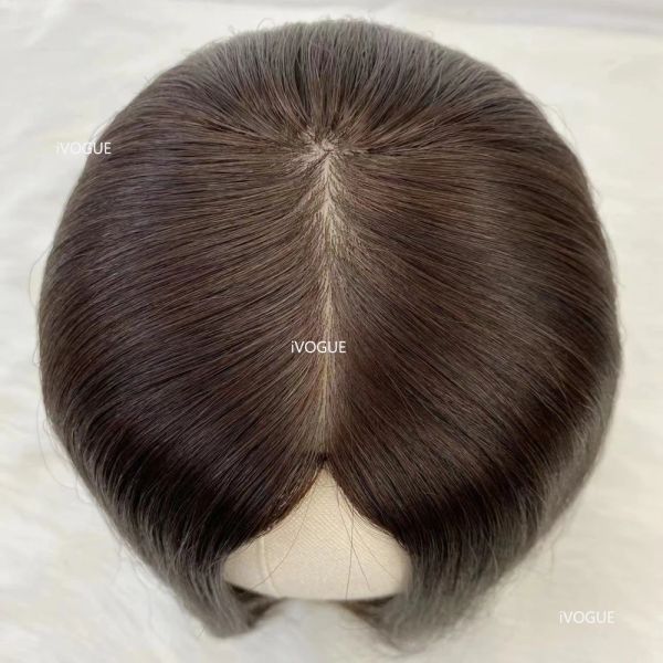 Шелковая верхняя часть кошерной шейтлс Virgin Natural European European Human Hair Clunt Bob Wigs кожа головы скальпа Бесплатная часть нет кружевные парики #1B #2 #4