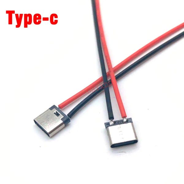 1-10pcs Micro USB Jack 3.1 Tipo-C 2pin 2p Conector feminino de fêmea de soldagem STEIL para cobrança de telefone móvel Soquete de carregamento