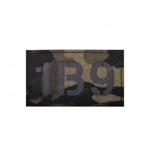 Ir Refravermelho Ir Refraveral Letra da Campa Infraverna Patch 1B9/2B9/3B9/6B9 Crachás decorativos Tactical Military Patches para mochila de roupas