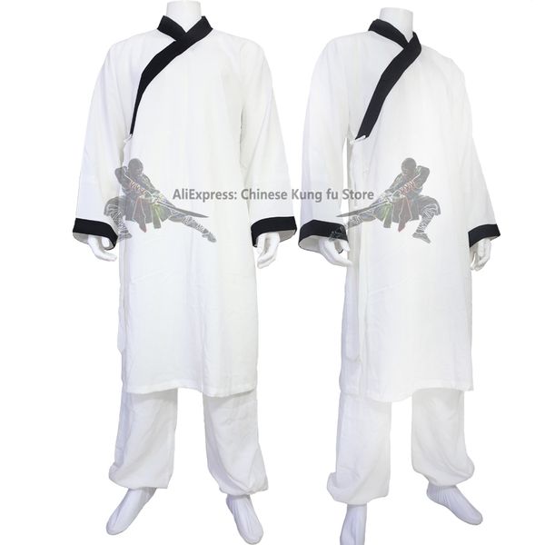 Taoist Kung Fu Tai Chi Suit Martial Arts Wing Chun Wushu Uniforms Shaolin Monk Robes Giacca e pantaloni 25 colori in lino