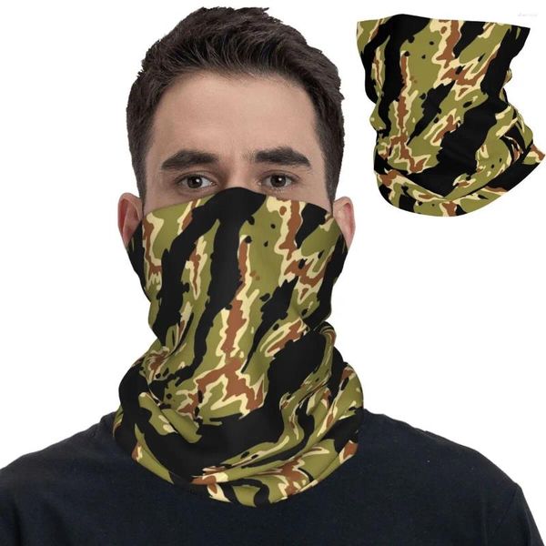 Sciarpe Vietnam Tiger Stripe Camo Bandana Neck Gateter Face Scarf Scarpa Calda Canda Calda che corre unisex per adulti Inverno