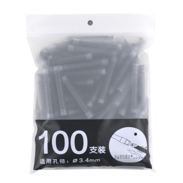 50/100pcs de tinta de caneta descartável de caneta descartável Tipo universal de calibre de 3,4 mm