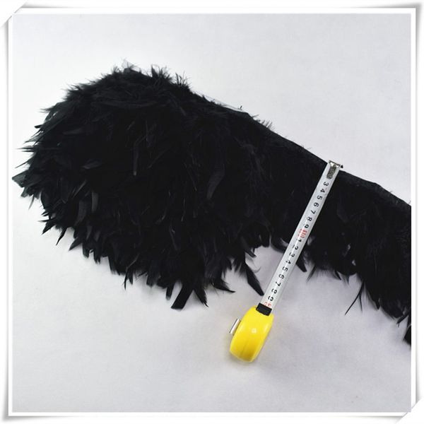 Novos 10yards naturais de peru tingido de peru Fringe acabamento de 10 a 15 cm de chandelle marabou penas para artesanato figurinos de carnaval de roupas diy