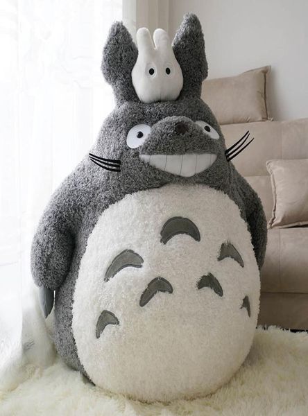 Dorimytrader -Qualität Anime Totoro Plüschspielzeug Big Fat Stoffed Cartoon Totoro Puppe für Kinder Geschenkdekoration 55 cm 77 cm dy505617470310