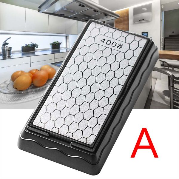 Affitta a doppia parte del diamante con diamante Whetstone Affilatura della pietra Affilatura cucina Strumento da ginnastica da cuoco da chef da chef 400-1200# GRIT