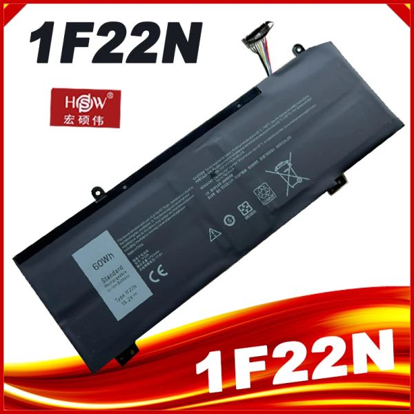 Baterias 1F22N Bateria de laptop para Dell Alienware 2018 Orion M15 M17 R1 P82F P40E P79F P37E Inspiron G5 5590 G7 7590 7790