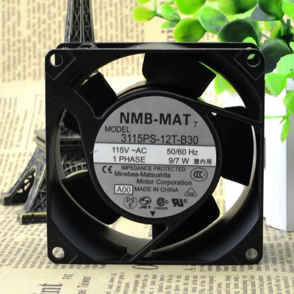 Pads SSEA новый вентилятор для NMB 3115PS12TB30 115V 8038 Охлаждающий вентилятор 80x80x38mm