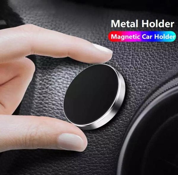 Universal Mini Magnetic Car Thone Stand Metal Magnet Mobile Plowns Gps Stand Car Mount Dashboad Wall3903835