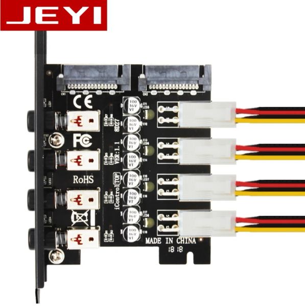 Cartões jeyi icontrol8 mais 4 Sistema de controle rígido de disco rígido Sistema de controle de disco rígido HDD SSD STISTEM DE POWER STISTEM QUATRO