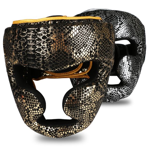 Protettore di boxe chiuso Protettore Guard/Casco sparring/Casco da combattimento MMA Muay Thai Kickboxing Brace/Protezione della testa