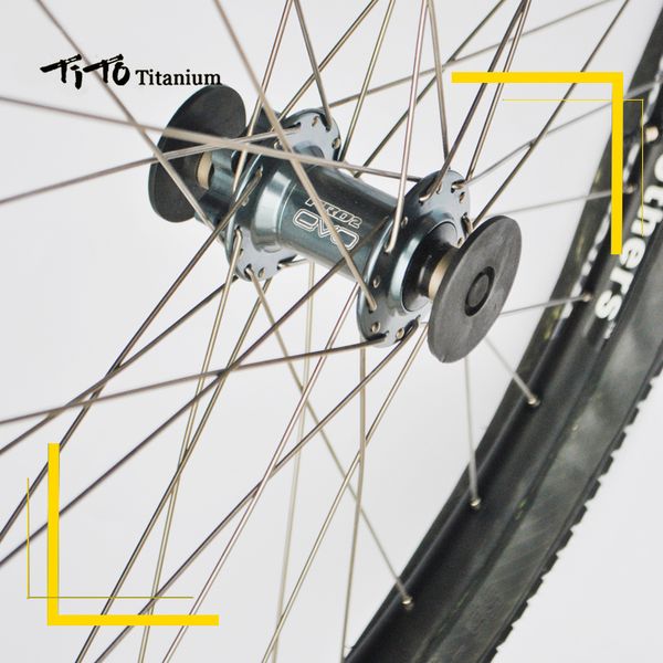 Psogos de liga de titânio Tito Titanium para Rodas de bicicleta de montanha/rodo