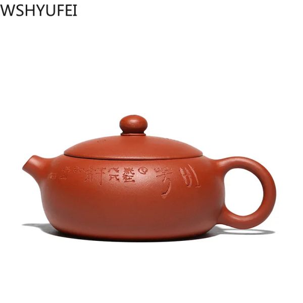 Chinesische Yixing handgefertigte Tea Pot Purple Clay Xishi Teapot Authentische Erz -Schönheit Kessel Oolong Tee Geschenke 120 ml