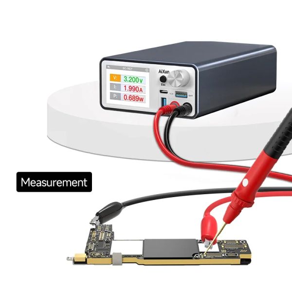 JC AIXUN P2408S DC SONDA DE PODERAÇÃO AJUSTÁVEL 32V 8A LED LAB LAB DIGITAL BENCH TONTAGE