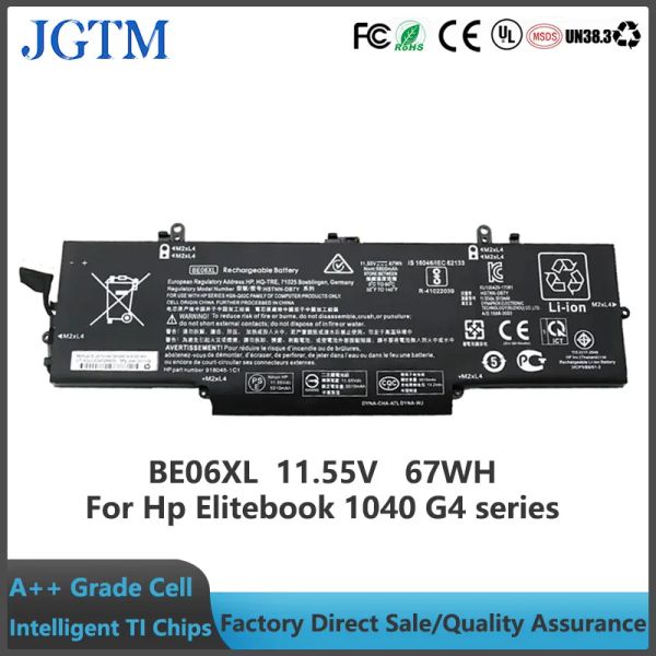 Батареи jgtm be06xl Батарея ноутбука HP Elitebook 1040 G4 Series BE06XL HSTNNDB7Y HSNQ02C 11.55V 67WH Батареи Оптовики Оптовики Оптовики.