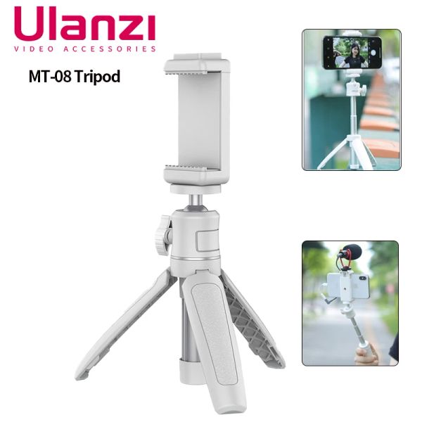 Monopods Ulanzi Mt08 Mini Streather White Color складной штатив Монопод Mount 1/4 '' Универсальный штатив для DSLR Android смартфон iPhone