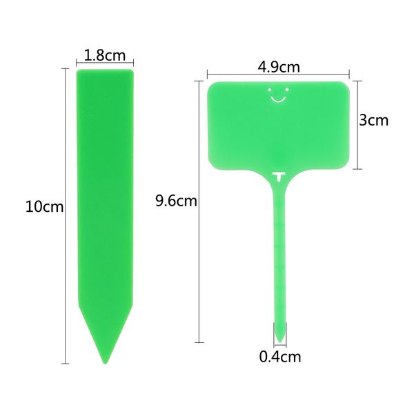 Tipo t tipo di plastica Segno di sorriso giardini tag etichetta impermeabile etichetta record piastra riutilizzabile fiore marcatori di fiori classificati per piante