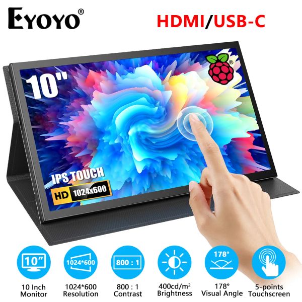 Мониторы Eyoyo HD 1024x600 Mini 10,1 