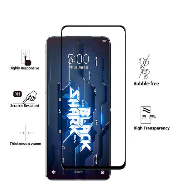 2 pezzi in vetro temperato per Xiaomi Black Shark 5 Pro Screen Protective Front Mirror Film per Film Black Shark 5rs Shark 5 Glass