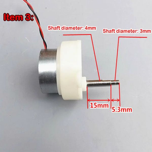 DC 3V-9V 6V 10rpm Mirco 300 Série Caixa de engrenagens de engrenagem de engrenagem de engrenagem de engrenagem CW CCW Small Reducer 2.5-10.5rpm Speda lenta curta e eixo longo