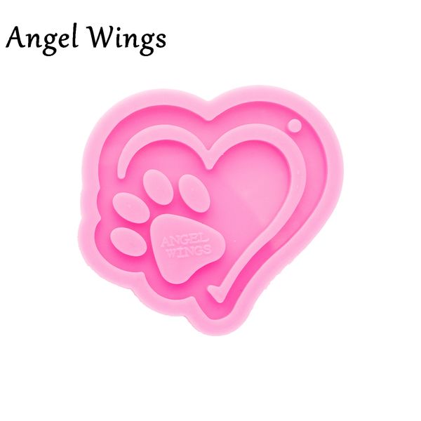 Dy0135 Valentine's Day Heart Puzzle/Heart Infinity/Paw Stampa stampi in silicone fai -da -te, amore per la resina stampi per preparare l'artigianato con epossidico