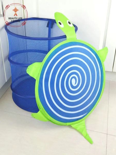 Cestas de rede de armazenamento dobráveis, para limpar os bonecos de brinquedos de brinquedos infantis, 38*43cm