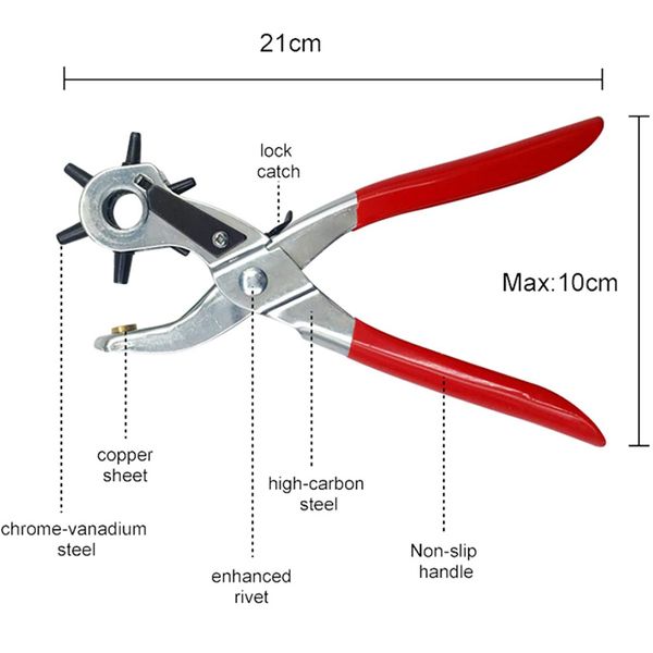 1pc Leder Hole Puncher Werkzeuggürtel