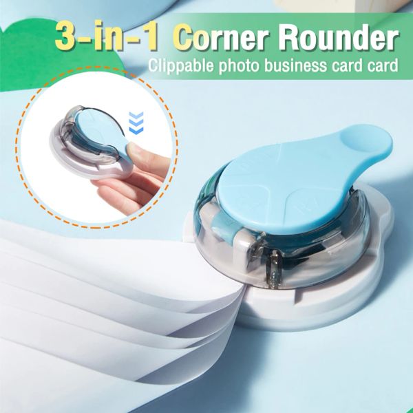 Punch Abs Paper Corner Punch Precise Cut Photo Cutters für Papierschnitte Rundungspapier Cutter School Schülern Stationerie Vorräte