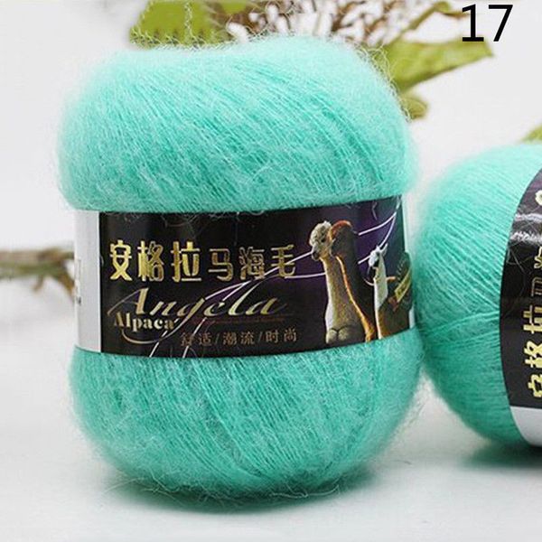 1pcs mohair tricô ladeado de tricô de malha de malha de fios Fios de fios DIY para roupas de lenços qdd9238