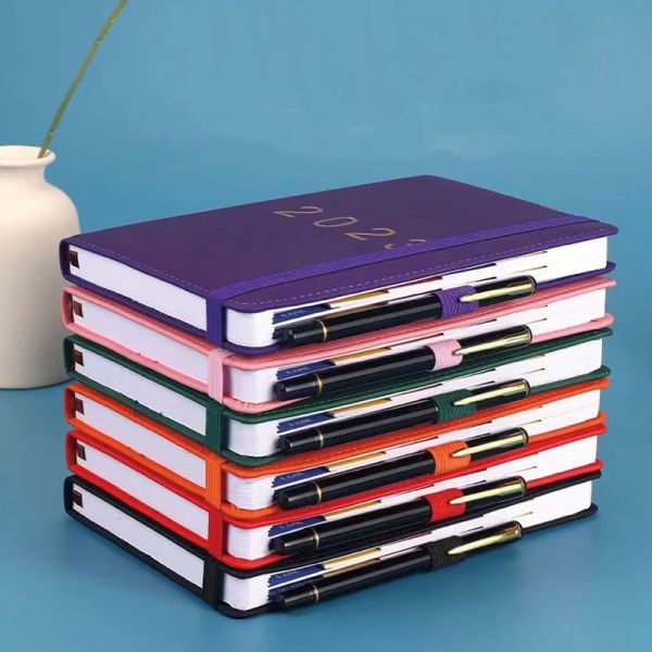 Notebooks 2023 Planejador Notebook Diariamente Weekly Agenda Agenda Notebook Versão em inglês Organizer Binder Journal para fazer listar material de escritório