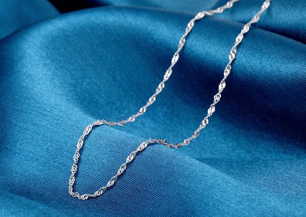 S sier plaqué colliers chaînes pour femmes tour de cou court serpent o croix vague d'eau boîte étoile brillant collier lien chaîne bricolage_voghion.com