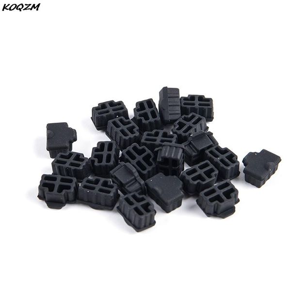 20pcs Siyah Ethernet Hub Port RJ45 Toz Kapağı Kapak Koruyucu Fiş RJ45 dişi jak