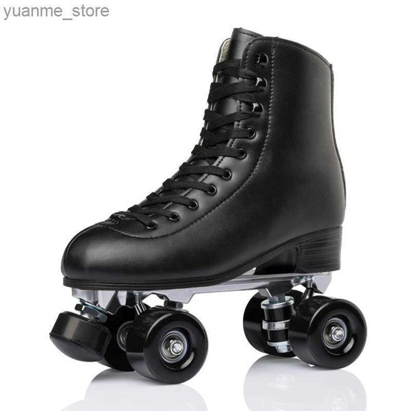 Inline Roller Skates Professionelle Quad -Roller -Skates Schuhe Aluminiumlegierung Rahmen Wege Resistente PU -Räder für Rennrennwalzen -Skatinen -Patinen Y240410