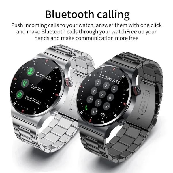 Orologi NFC Bluetooth Call Smart Watch Men Full Screen Sports Bracciale Waterproof ECG Health Monitor Smartwatch per iOS Android 2024New