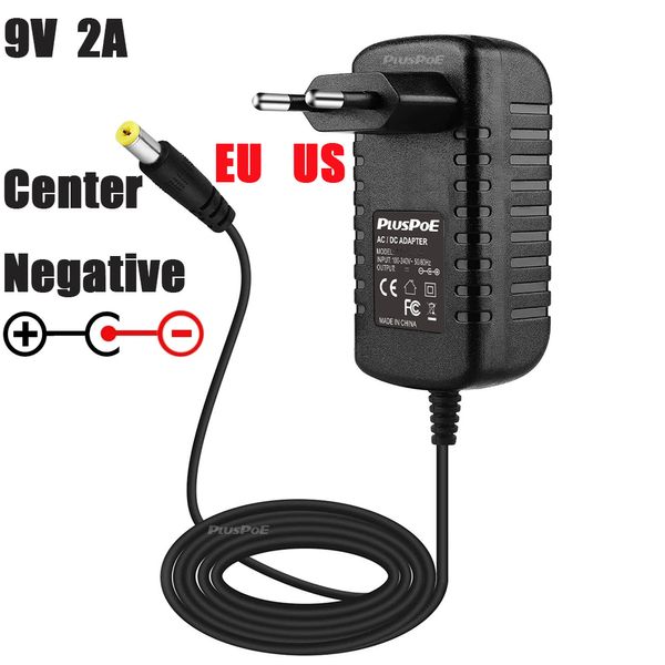 9V1a 2A Adaptador AC/CC do Casio Piano Teclar Efeitos de guitarr