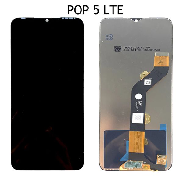 6,52 Zoll Original für Tecno Pop 5 LTE BD4 BD4I LCD -Touchsbildschirm Digitalisierer -Panel -Montage für Pop 5 LTE LCD -Ersatz