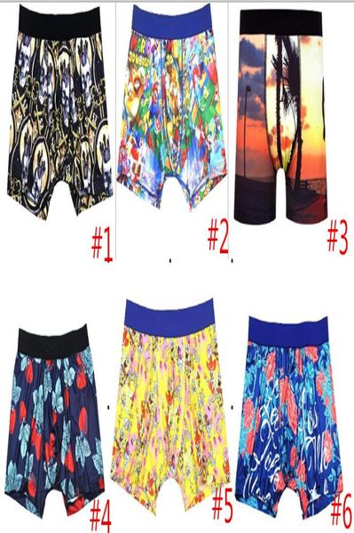 SXL Top New Color Carton Animal Print Boxer Sexy Men Funny Menwears Underpants For Men 20 Modelos 3pcs Lot6772874