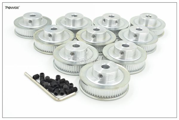 Power 10pcs 60 Zähne 2GT Timing Riemenscheibe 5-12 mm Anpassungsbreite 6mm GT2 Timinggur